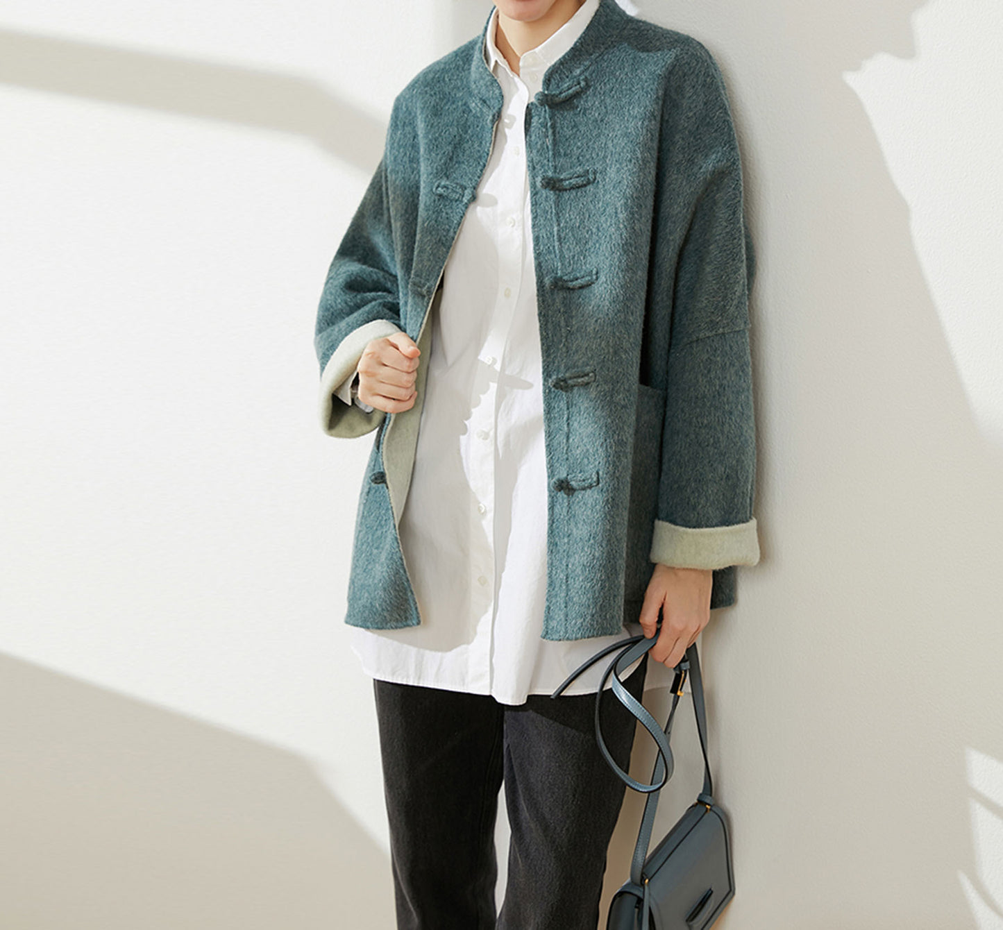 edoa Oversized Double-faced Wool Tang Suit