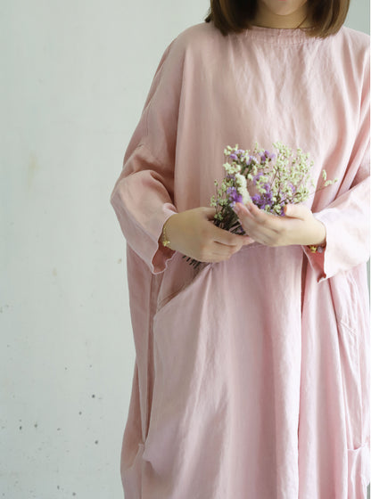 edoa Oversized Linen Smock Top Tunic