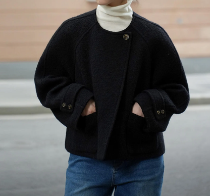 edoa Short Loop-yarns Wool Jacket