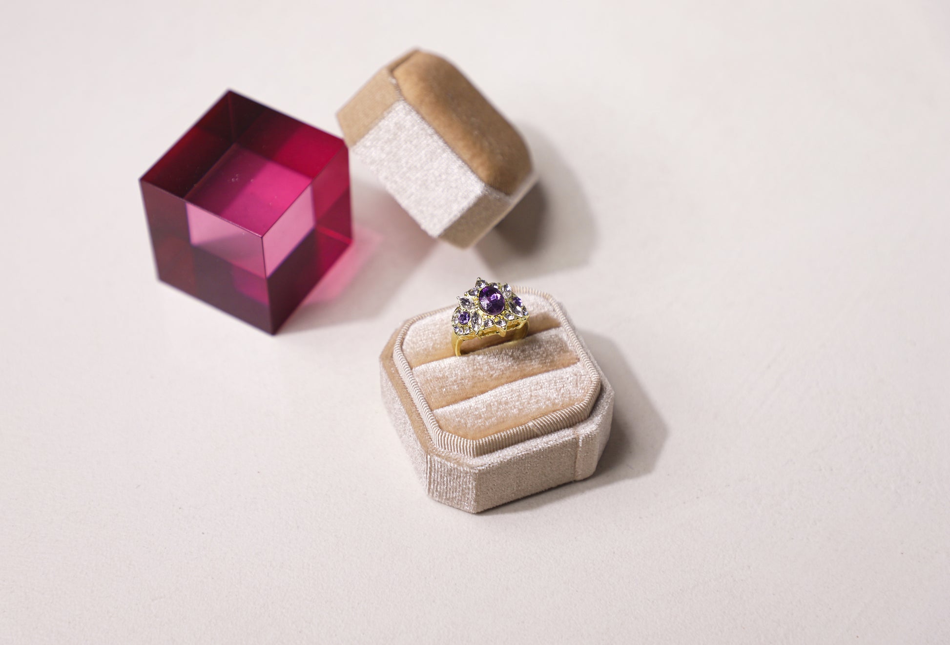 edoa Vintage French Chic Amethyst Ring