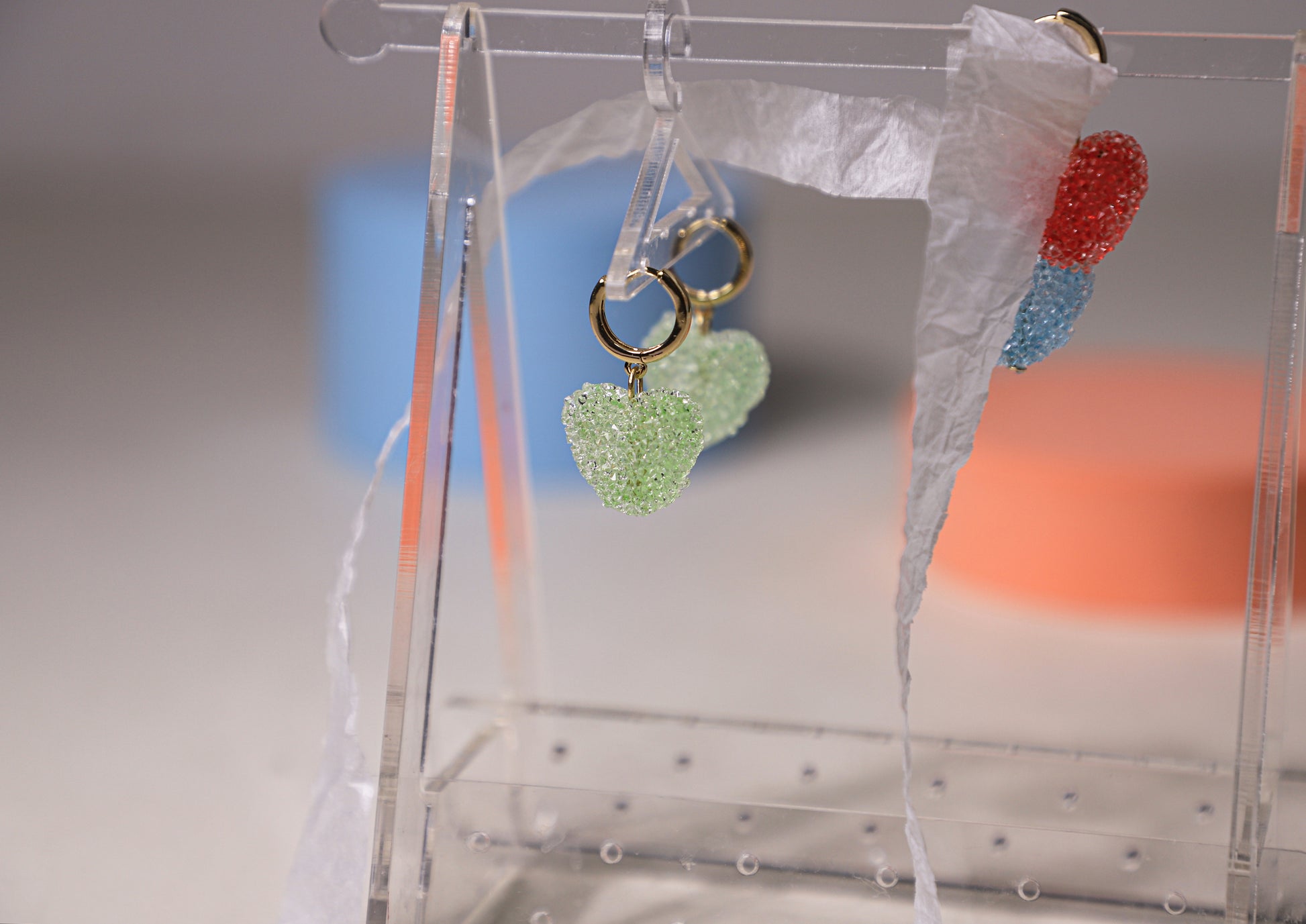 edoa Dopamine Sugar Heart Candy Earrings