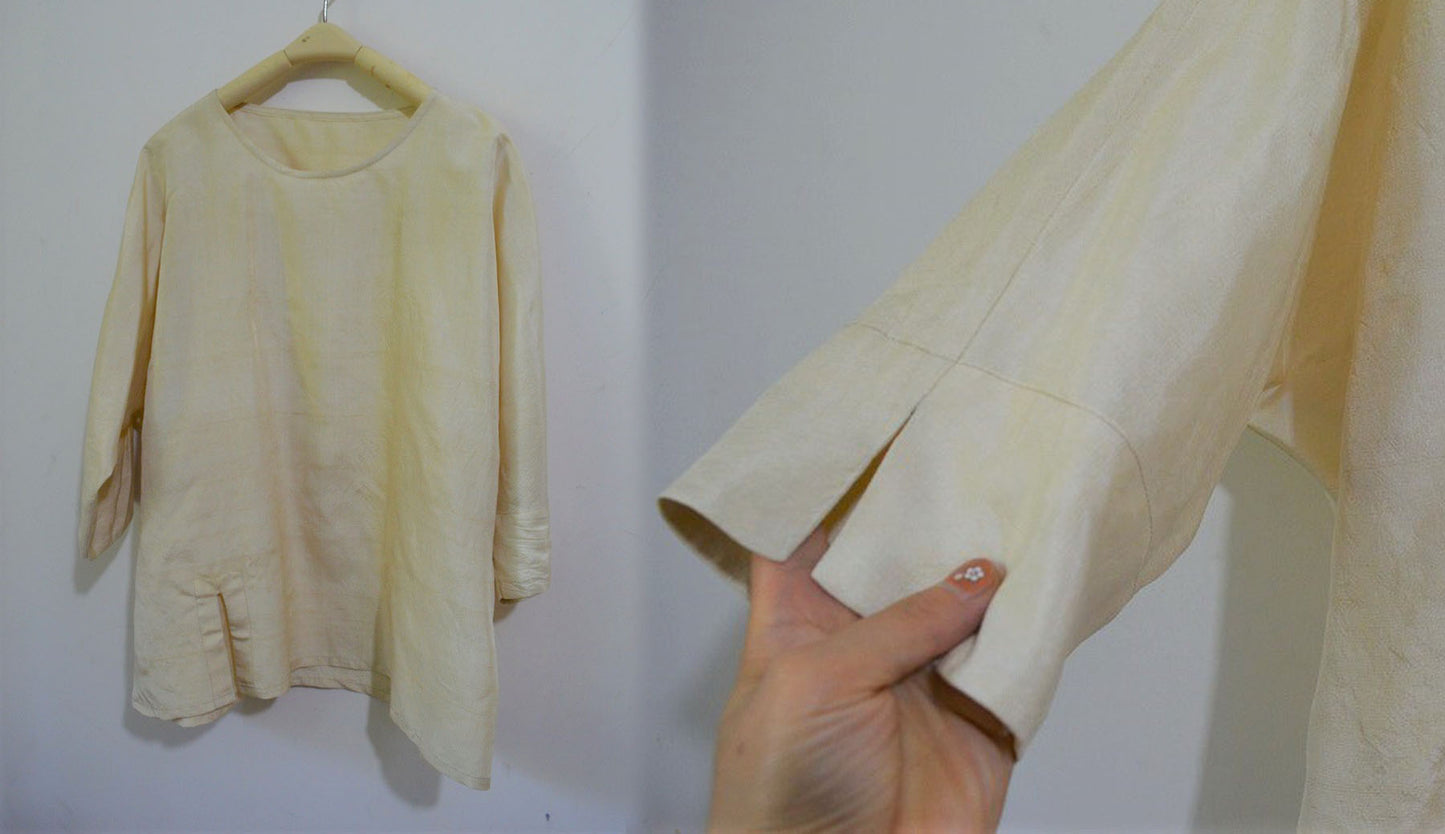 edoa Tussah Silk Top 