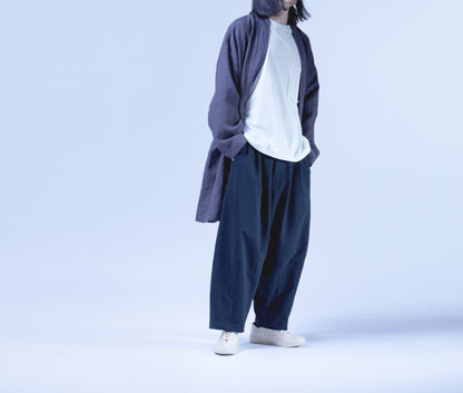 edpa Simplicity Gray Washed Ramie Kimono Jacket