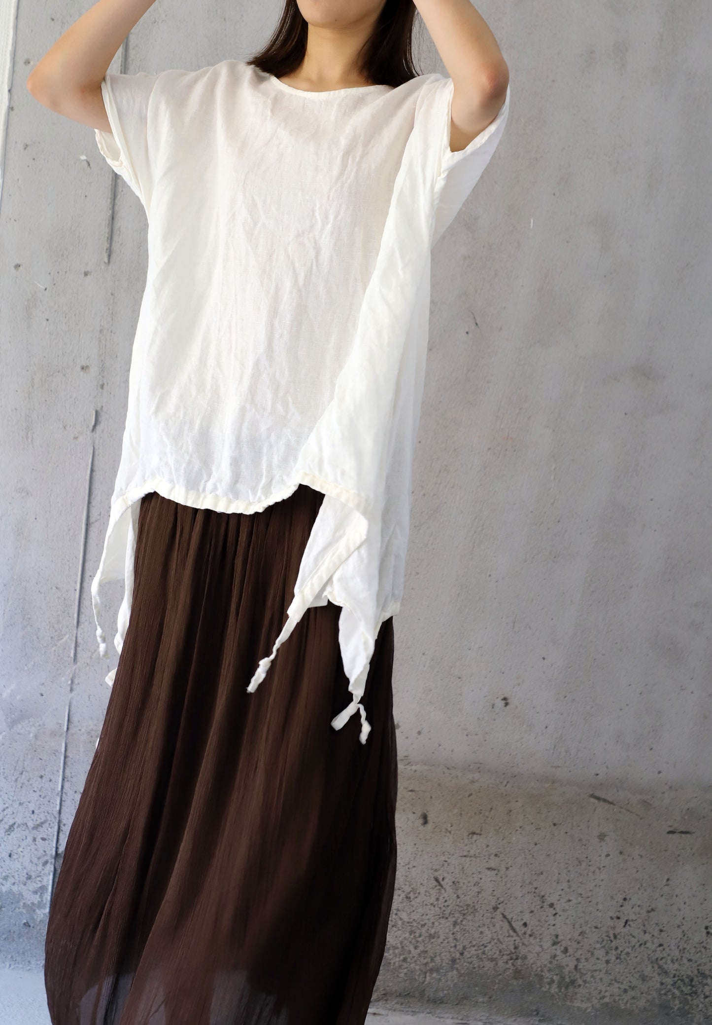 edoa Oversized Linen Tunic
