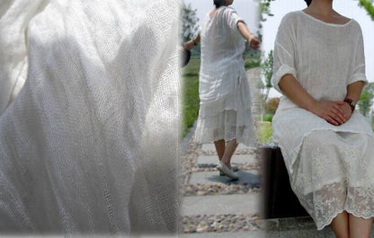 edoa Thin Linen Gauze Tunic