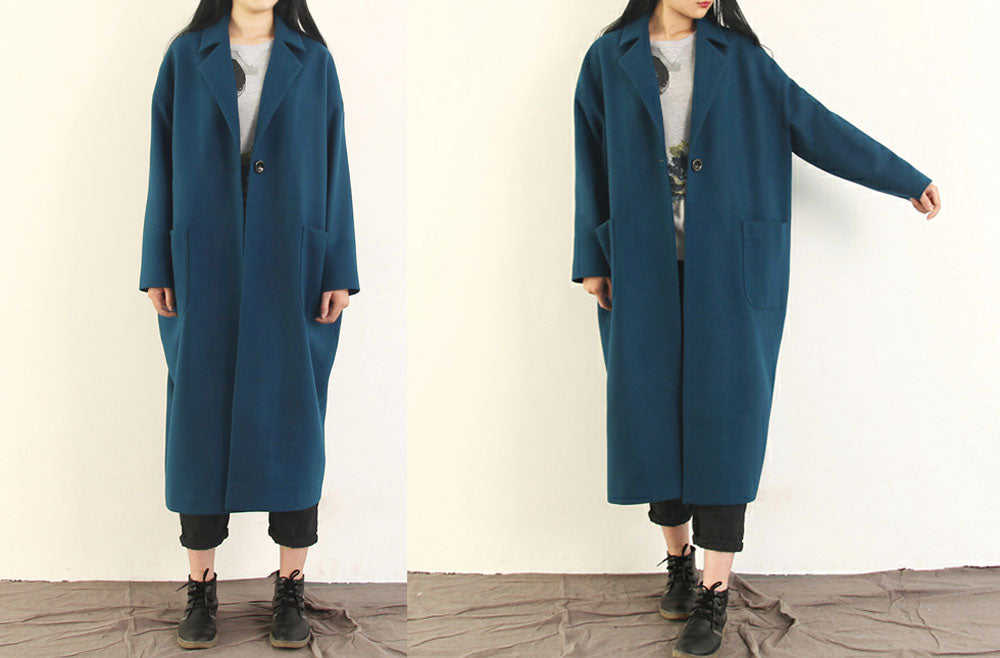edoa Oversized Wool Coccon Coat