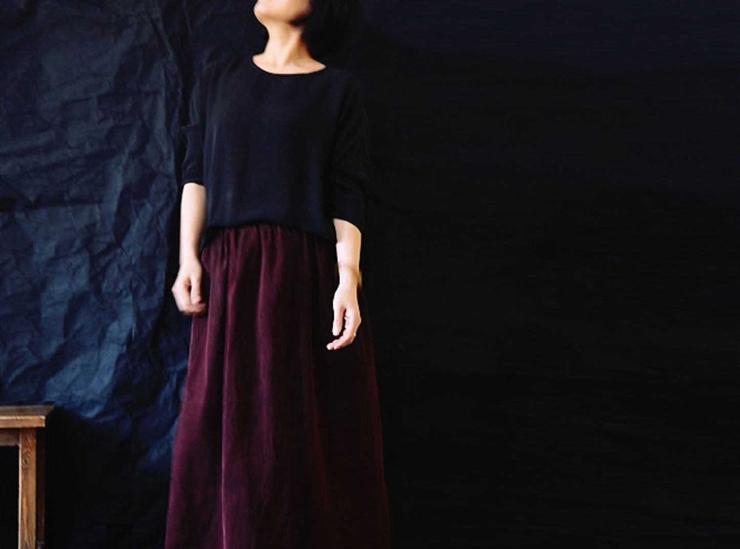 Minimalist Silk Crepe Top to0266 A224