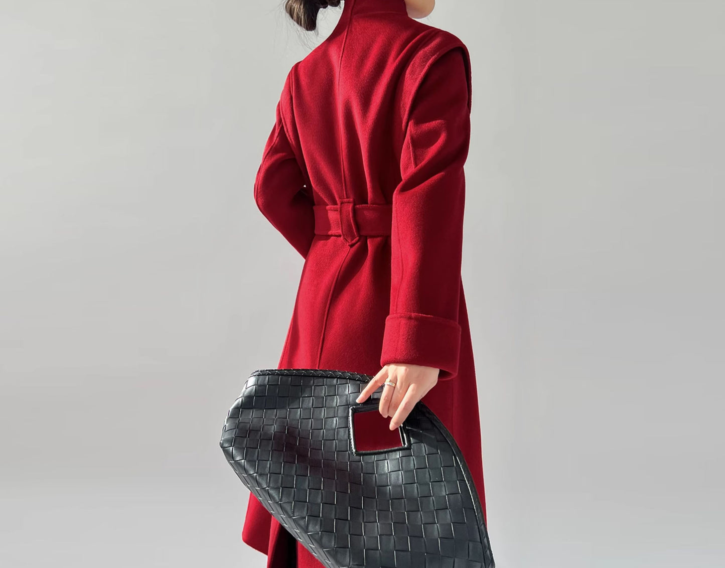 edoa Premium Double Faced Wool Chinese Coat