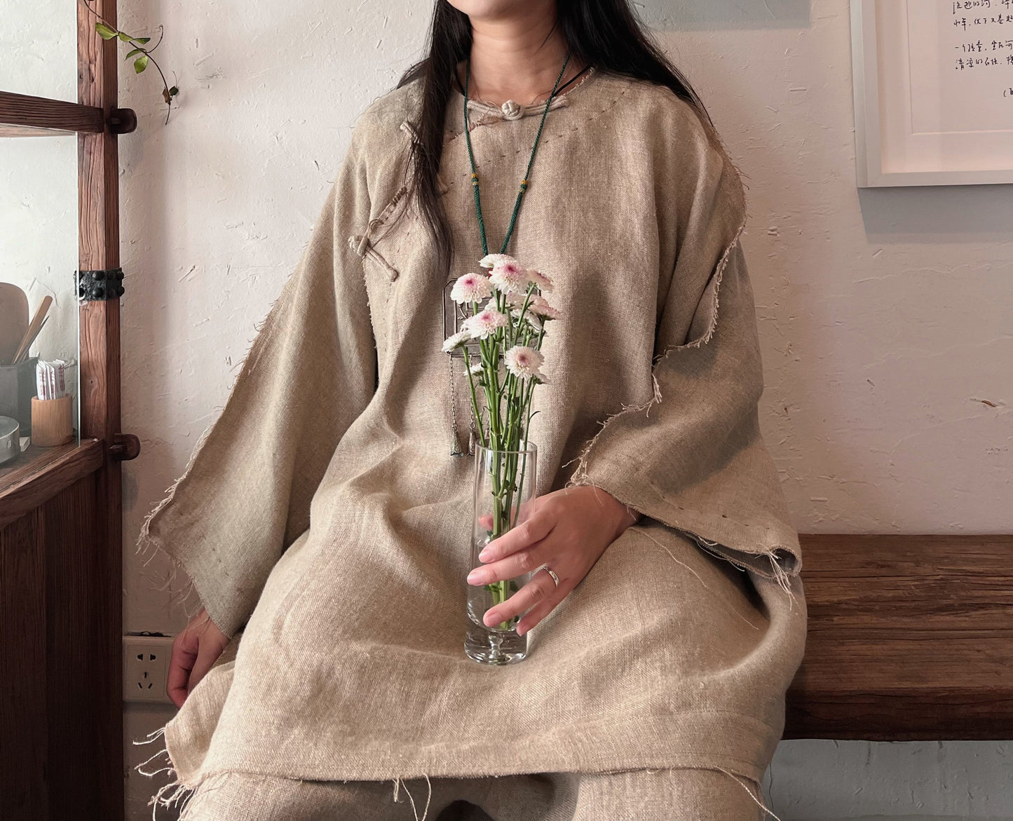Flax Linen Meditation Co-ord Set N215