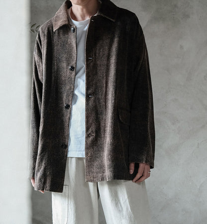 edoa Mud Tussah Silk Work Jacket