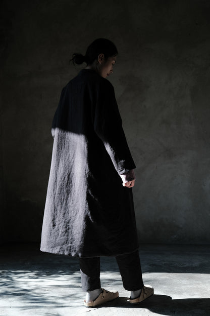 edoa Chinese Chesongsam Linen Padding Coat