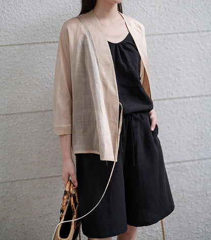 edoa Washed Linen Camisole Top