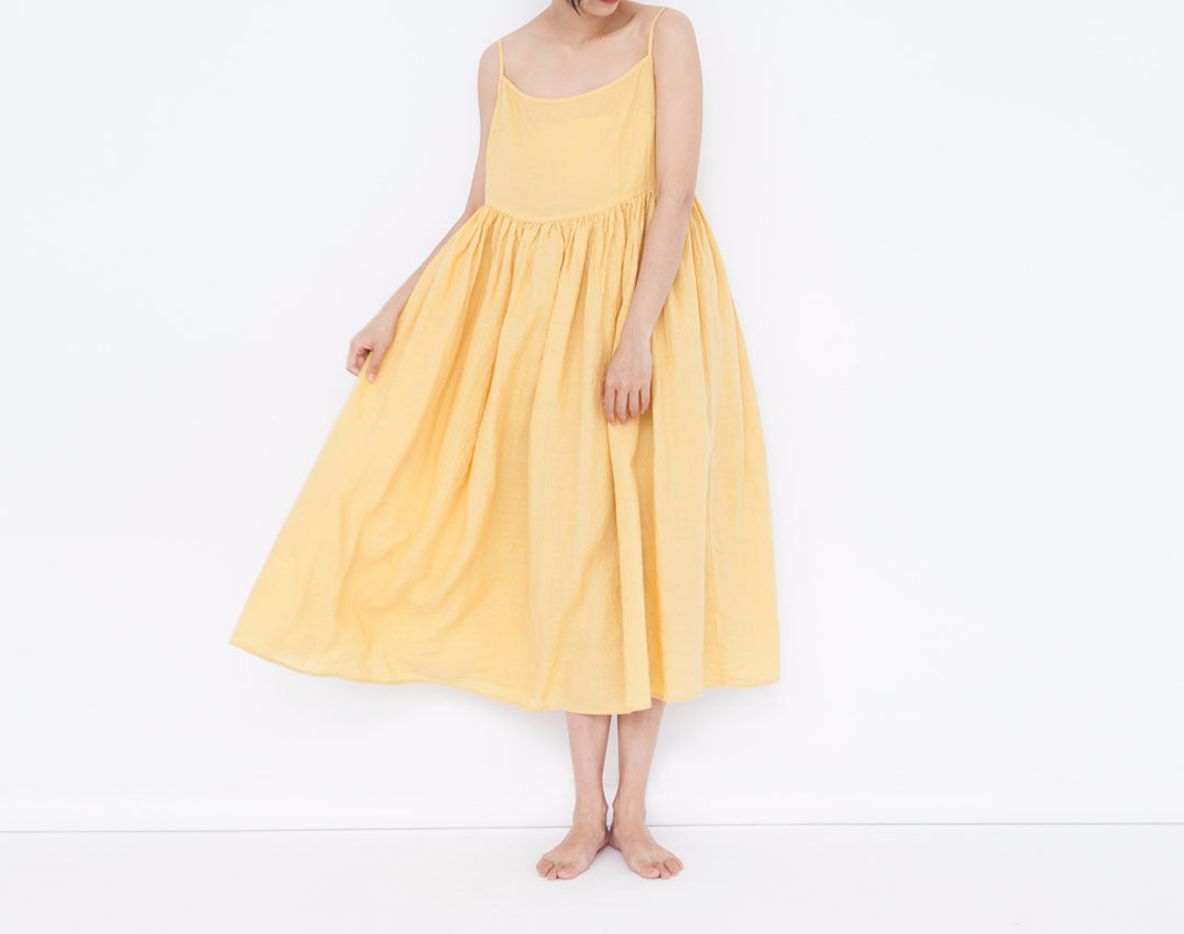 edoa  Summer Washed Ramie Cami Dress