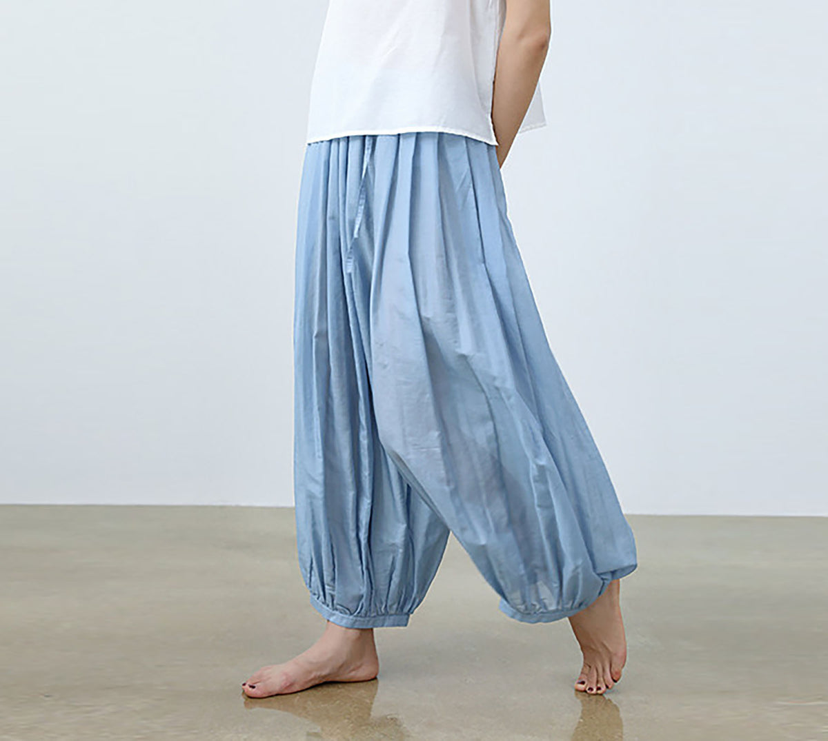 edoa Cotton Silk blend Yoga Lantern Pants