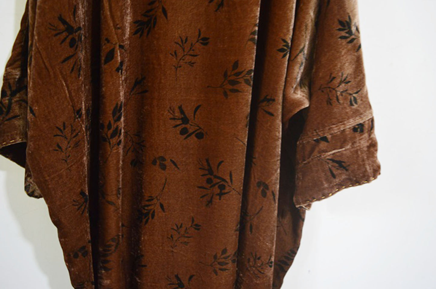 Loose Dioscorea Dyed Silk Velvet Tunic Dress dr0390 X020
