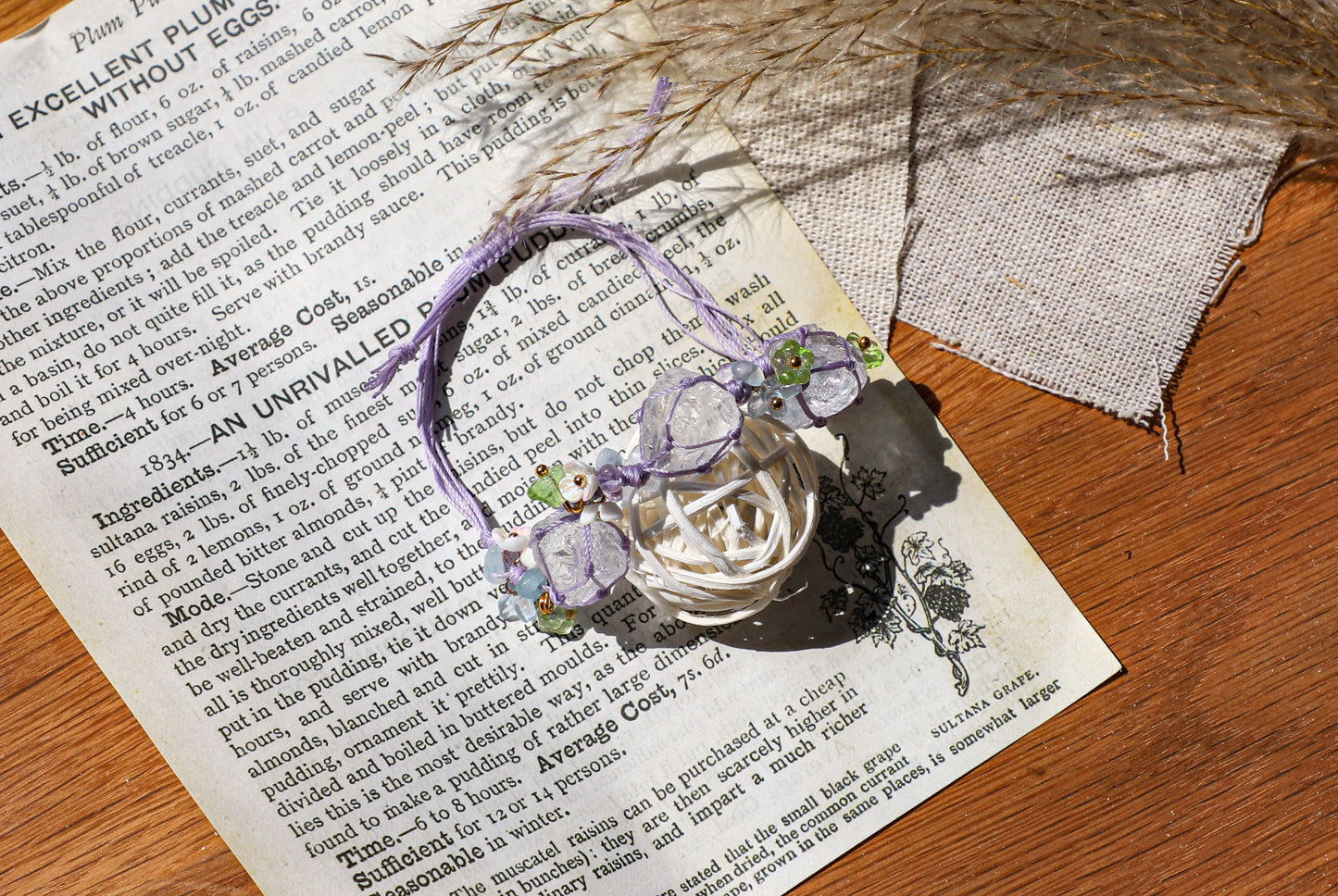 edoa Handmade Endless Summer Amethyst Bracelet