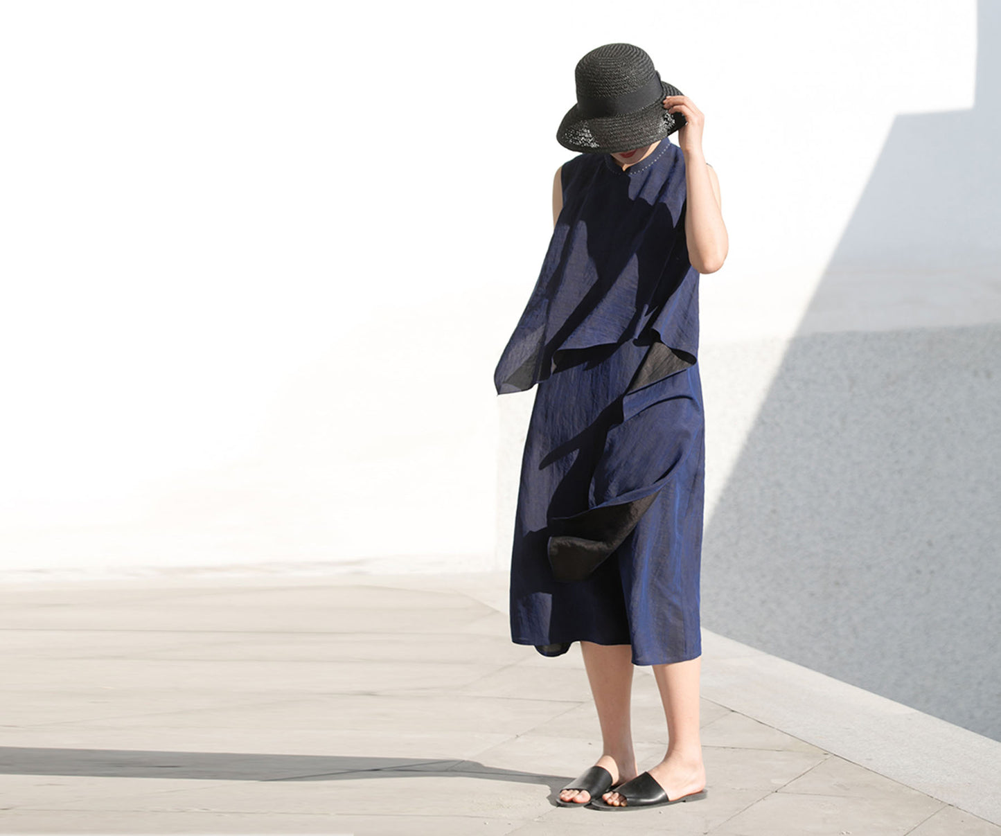 edoa Mud Silk Qipao Dress