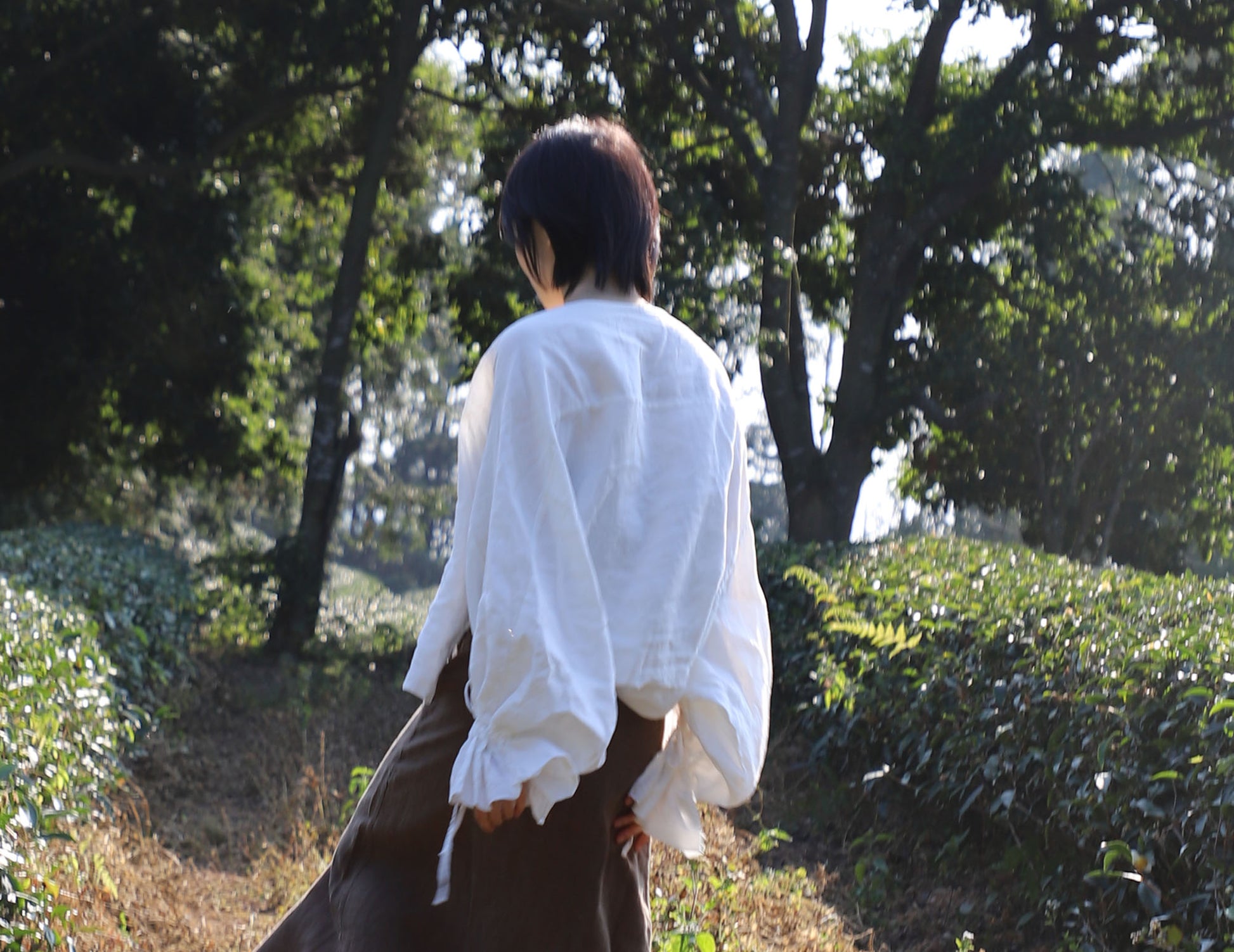 edoa White 18th Century Linen Pirate Shirt