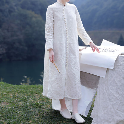 edoa Linen Modern A-line Cheongsam