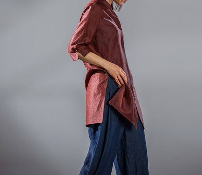 edoa Mud Silk Button-down Shirt