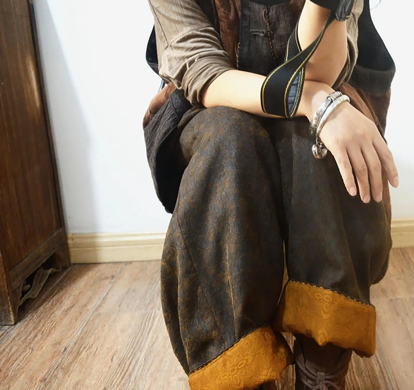 Mud Silk Padded Pants pa0121 X310