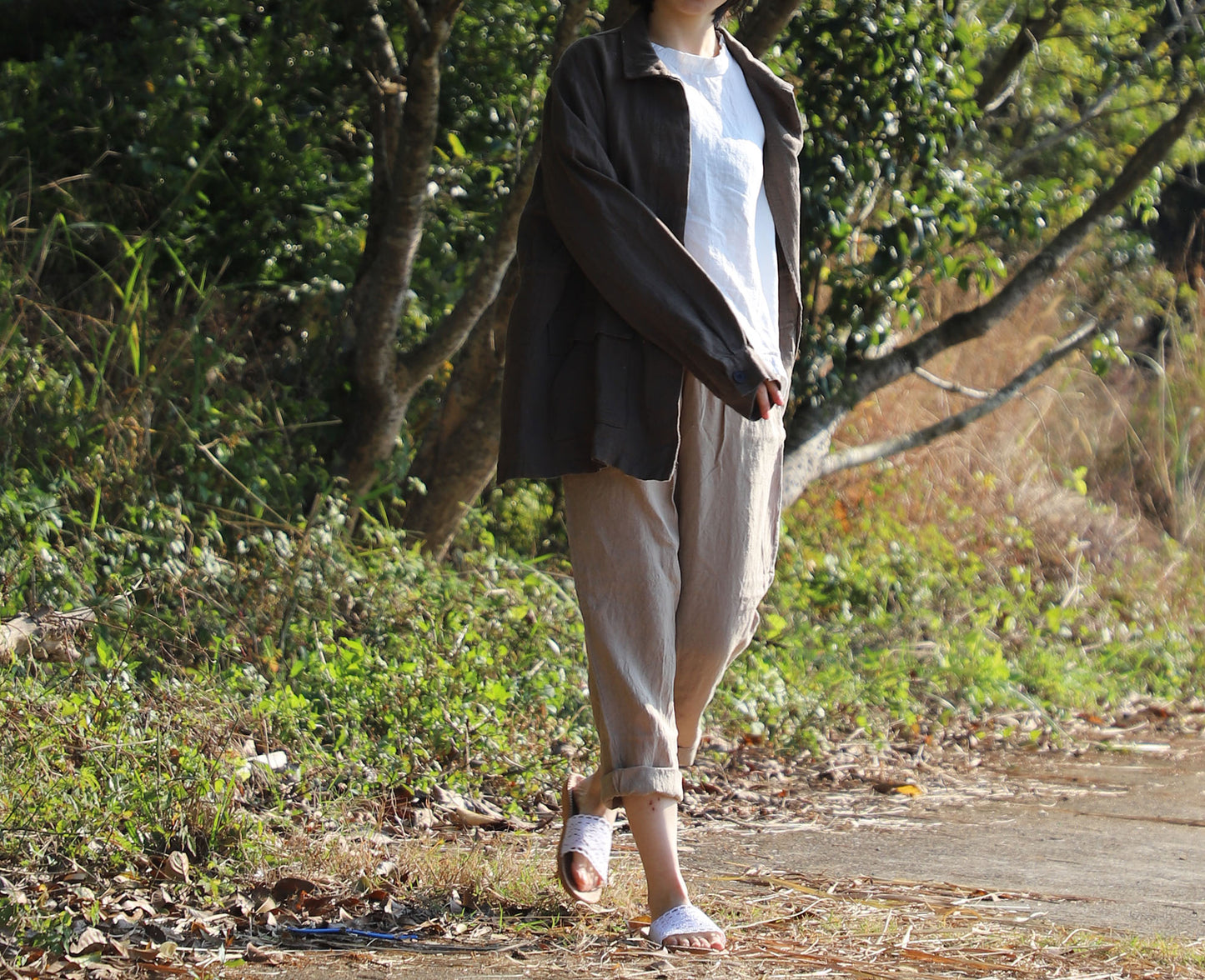 edoa Linen Safari Photographer Jacket