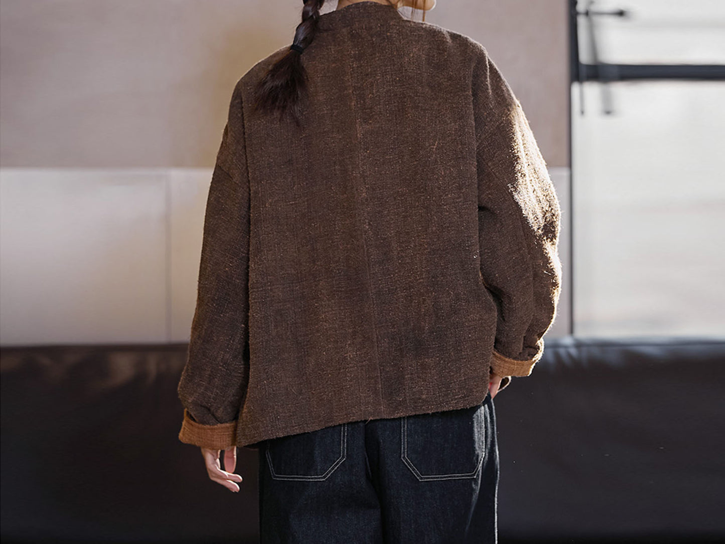 Mud Tussah Silk Padded Jacket ja0033 P325
