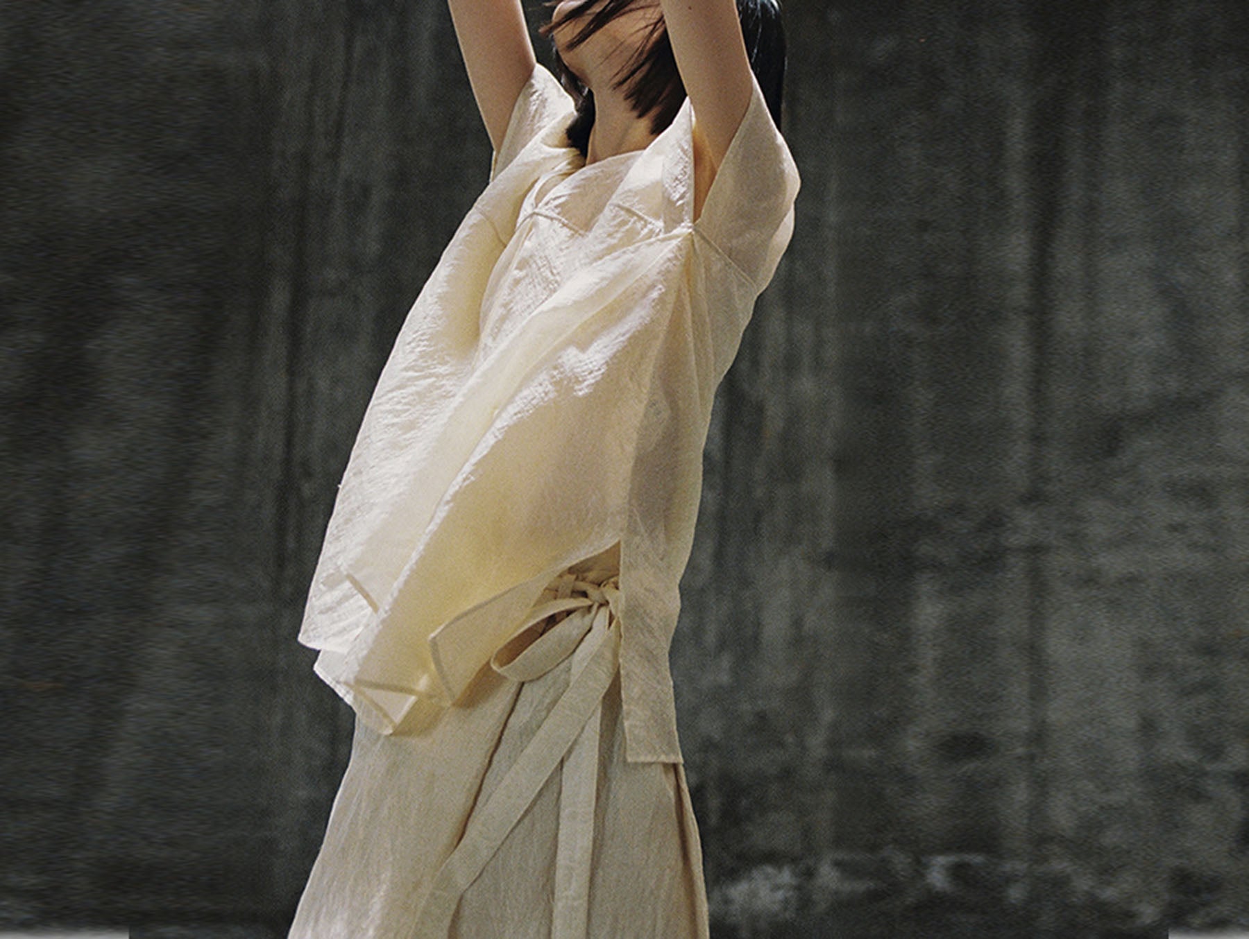 edoa Tussah Silk Butterfly Tee 