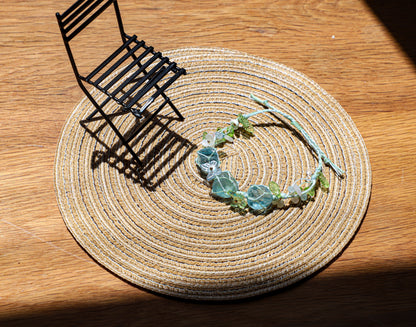 edoa Ethereal Blue Butterfly Braided Bracelet