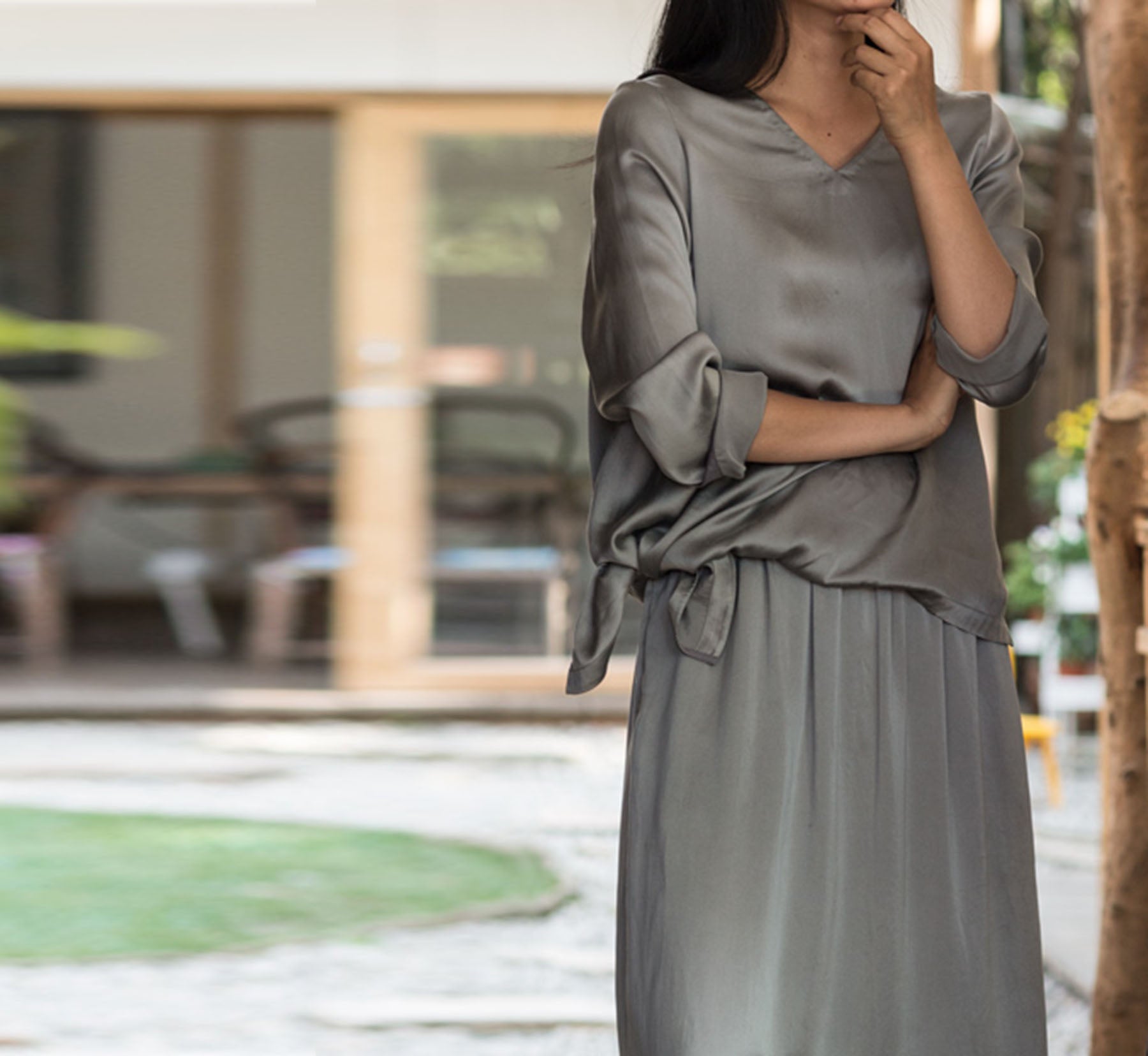 edoa Pure Silk Blouse