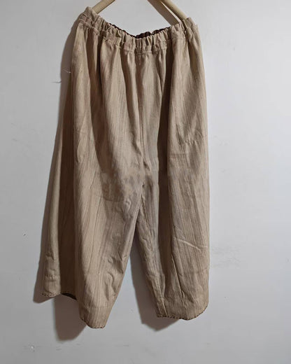 Undyed Tussah Silk Wide Pants pa0171 X318