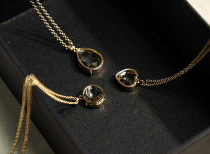 edoa Vintage Memory Locket Box Necklace