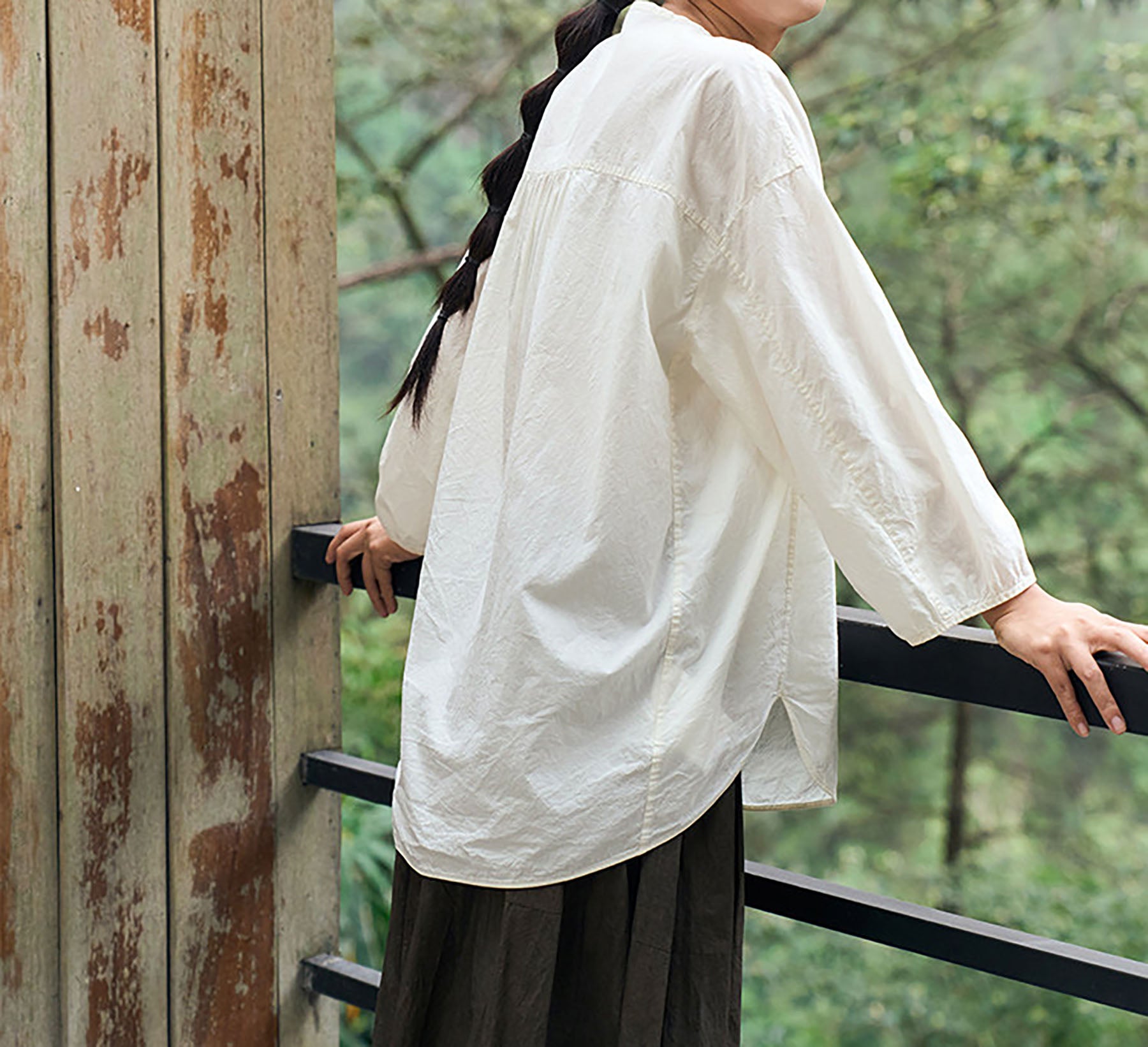 edoa High Density Japanese Cotton Poplin Pullover Shirt