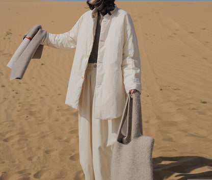edoa Reversible Linen Down Jacket