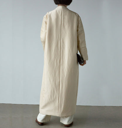 edoa Light Weight Dupioni Silk Padding Coat 