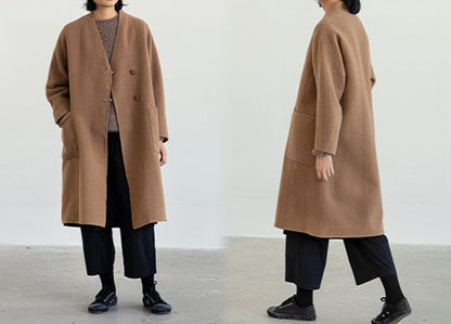 edoa Double Faced Wool Coat 