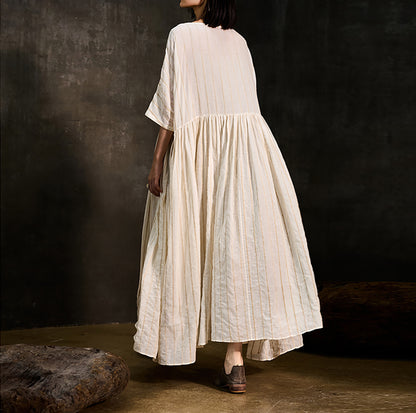 edoa Oversized Striped Dress 