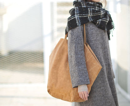 edoa Stand Collar Knit Wool Long Coat
