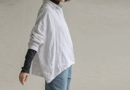 edoa  Loose Linen Shirt