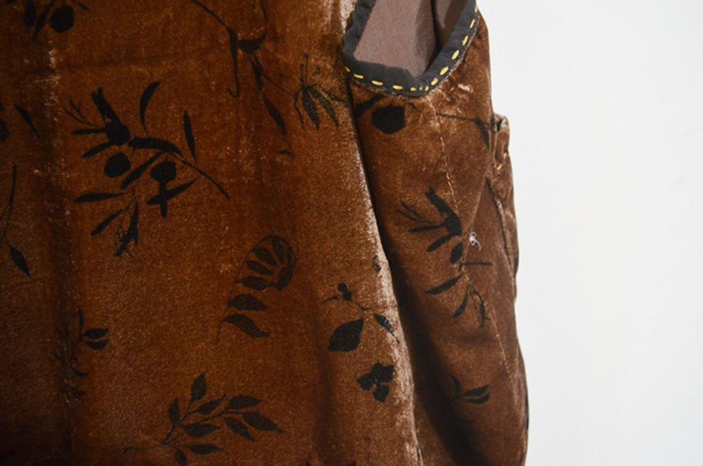 Loose Dioscorea Dyed Silk Velvet Chinese Vest to0328 X022