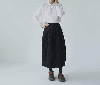 edoa Linen One-button Top 