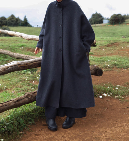 edoa Premium Double Faced Alpaca Oversized Coat
