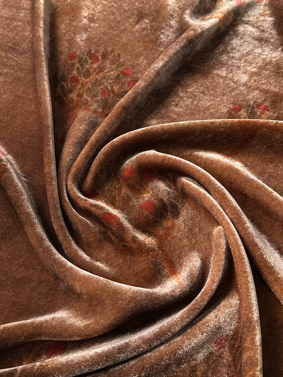 Loose Plant Dyed Silk Velvet Vest to0326 X019