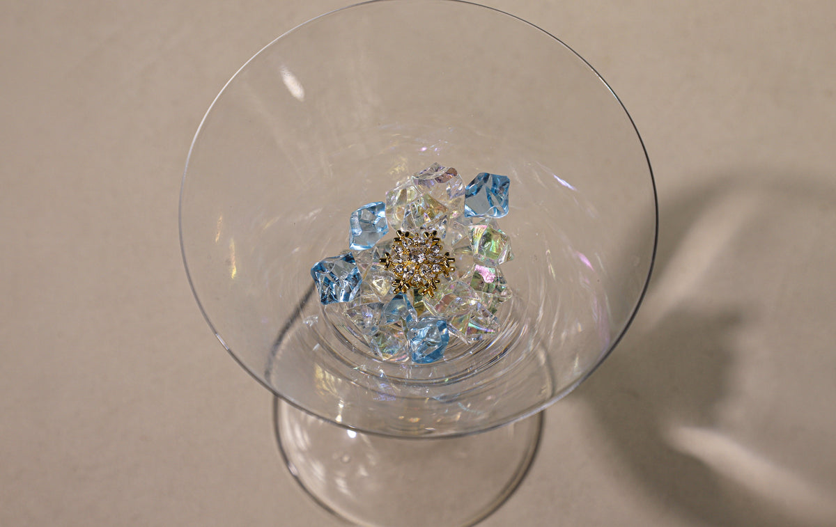 edoa Dainty Spinning Snowflake Ring