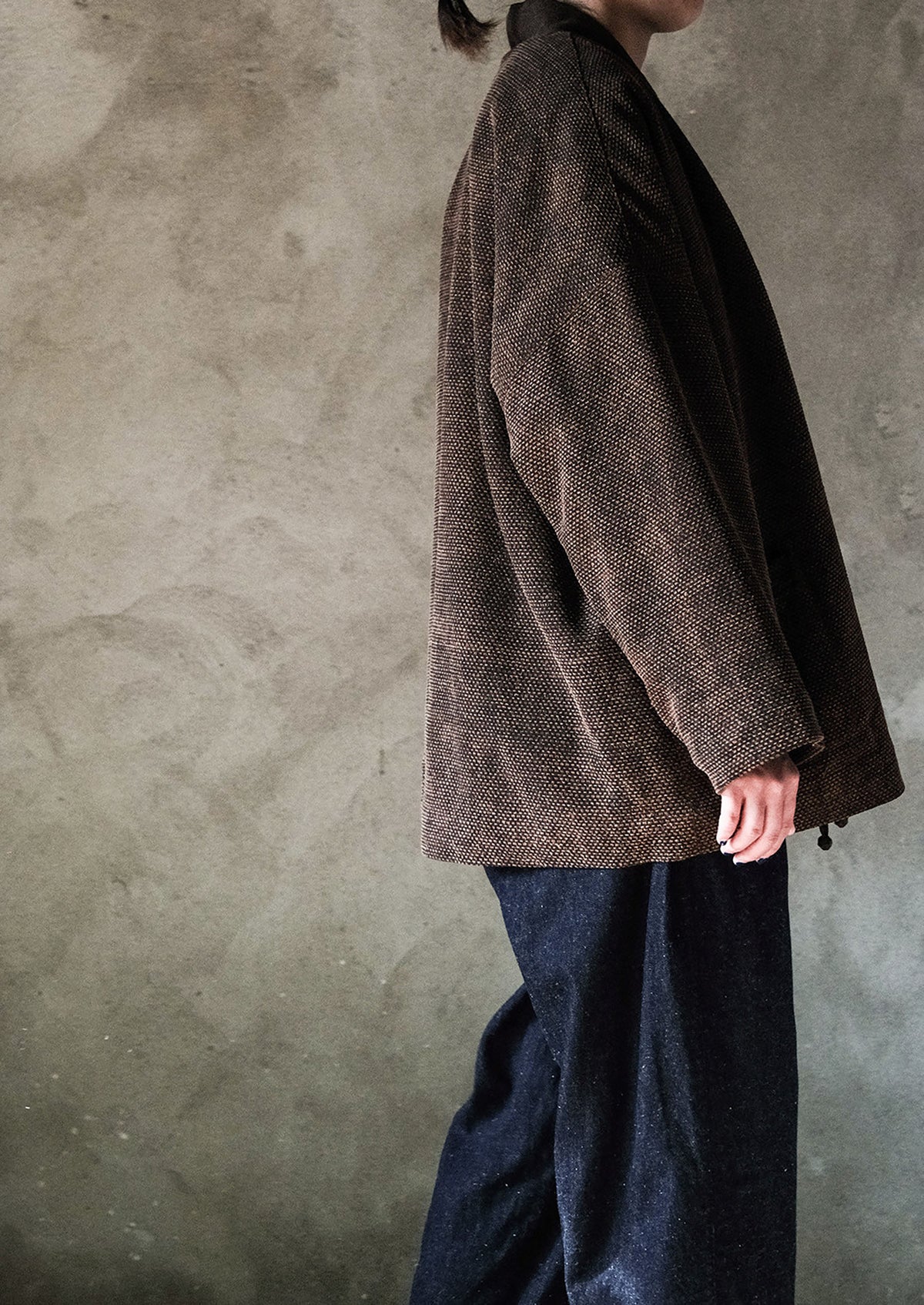 edoa Mud Tussah Silk Padded Hanfu Jacket