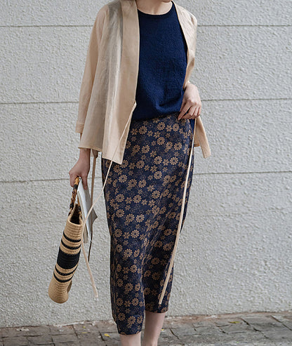 edoa Distressed Gauzy Ramie Hanfu Jacket