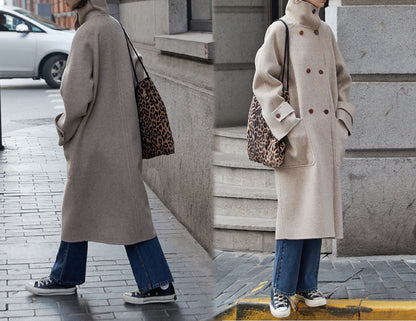 edoa Double Faced Wool Double-breasted Coat