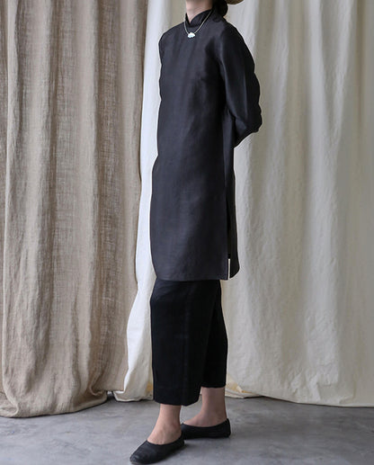 edoa Mud Silk Qipao Dress