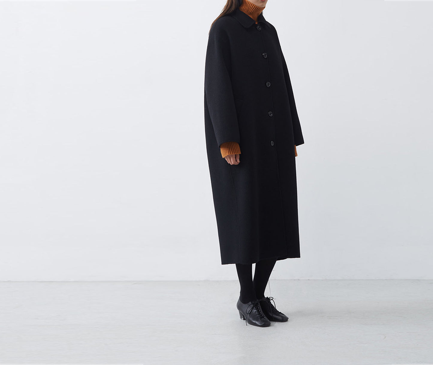 edoa Classic Wool Oversized Cocoon Coat