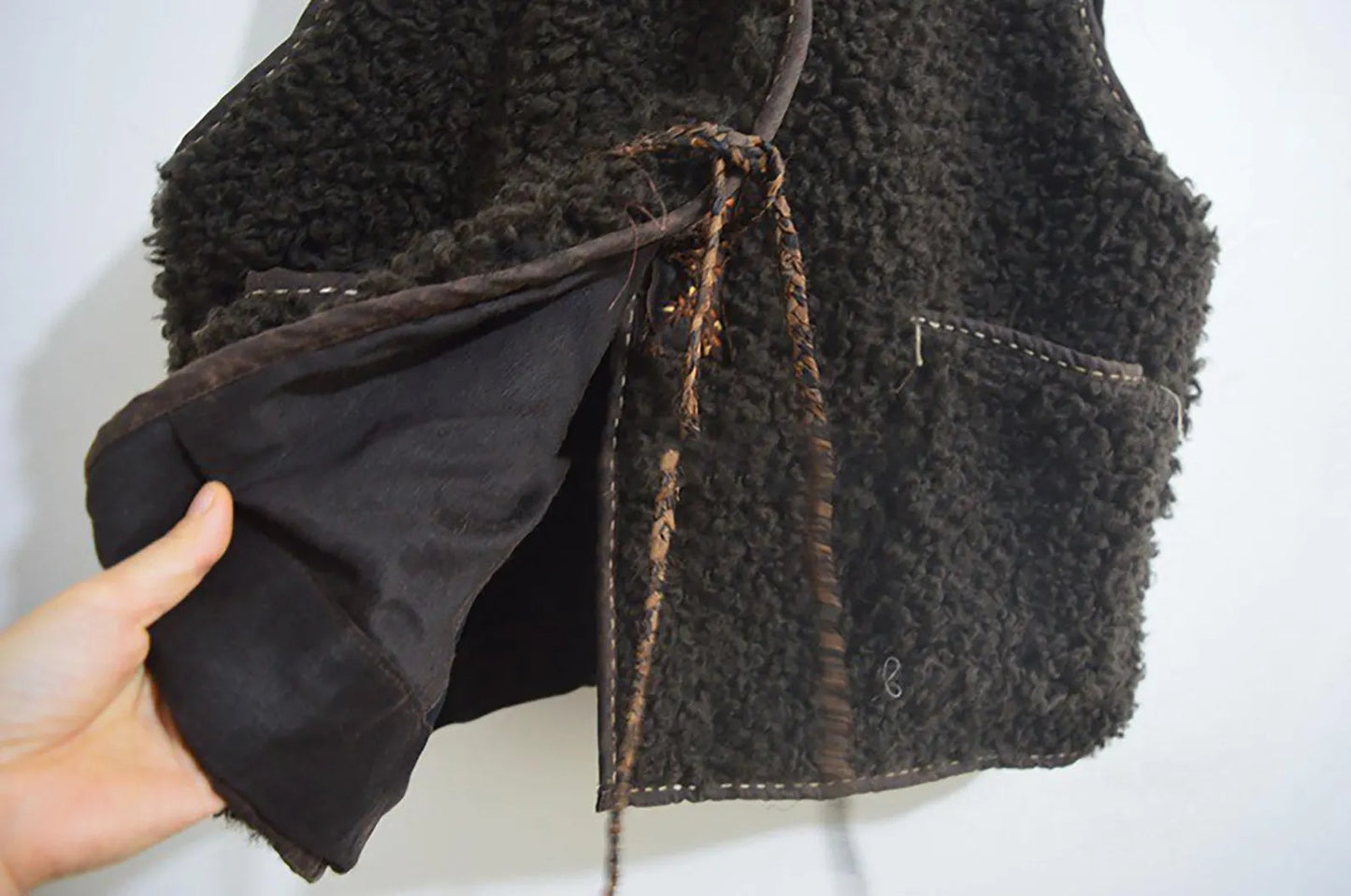 Teddy Wool Bouclé Vest to0165 X305